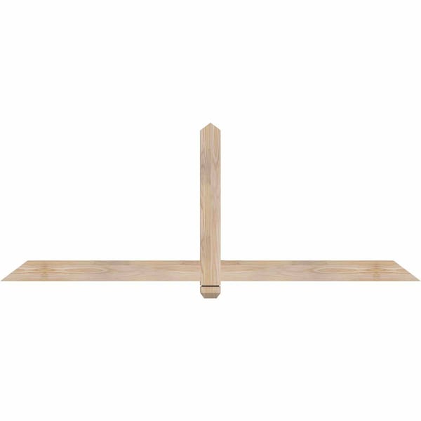 Ekena Millwork Eugene Smooth Timber Gable Bracket, Douglas Fir, 72"W x 27"H x 1 1/2"D x 3 1/2"F, 9/12 Pitch GBW072X27X0204EUG00SDF - main